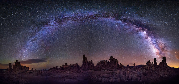 Entire Milky Way Panorama, Mono Lake, CA