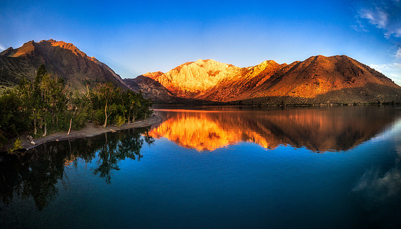 Convict Lake Sunrise Drone