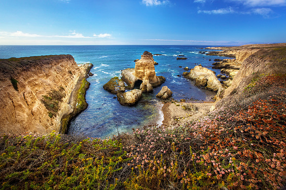 View from the Edge of the Cliffs - Montana De Oro State Park, CA