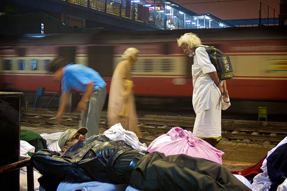 Life at the Railway Station - New Delhi Railway Station, India