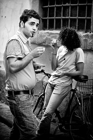 Espresso Break on the streets of Florence
