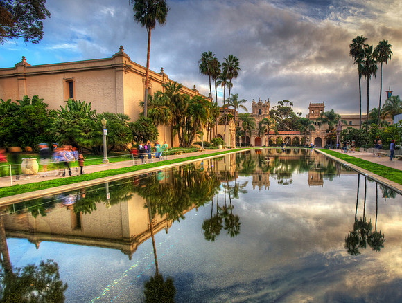 Balboa Park Koi Pond Reflection - San Diego, CA