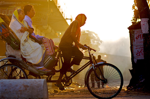 Cycle Rickshaw in Early Dawn - India
