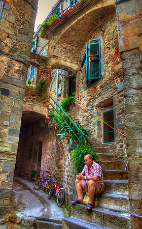 Resting in Corniglia - Cinque Terre, Italy