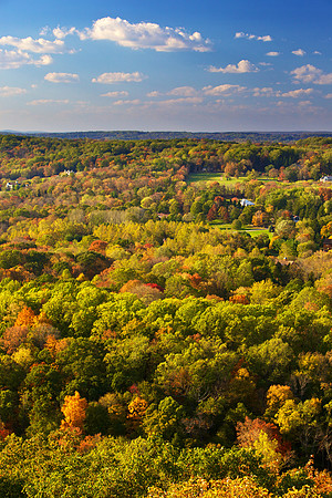 Fall Colors from Bowman's Hill Tower near Washington Crossing, PA